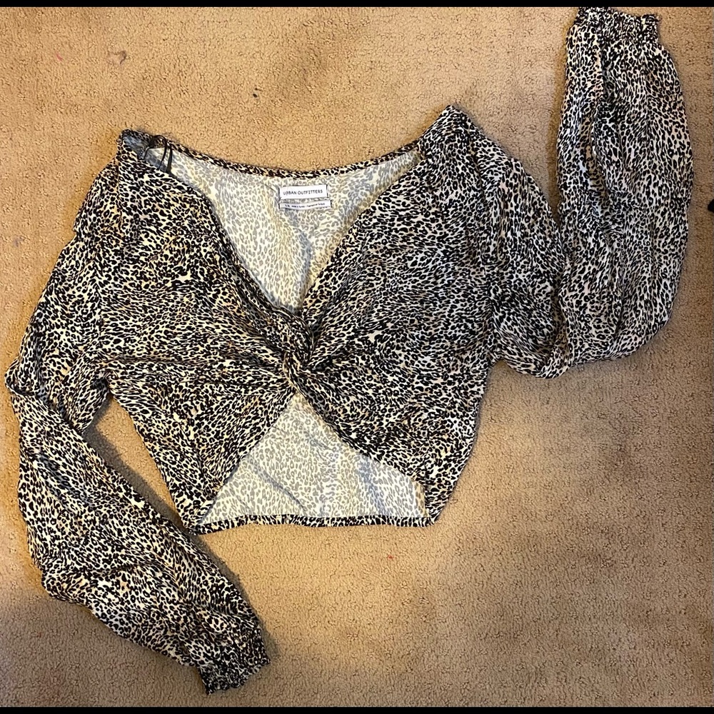 Urban Outfitters Cheetah Print Crop Top